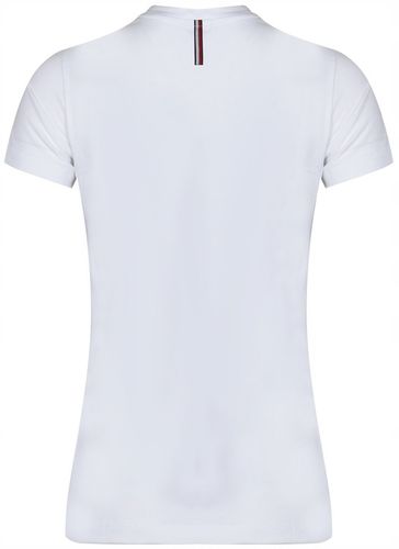 Tommy Hilfiger - DAMSKI T-SHIRT KOSZULKA TH10064-001 biała bluzka na Arena.pl