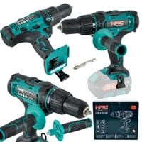 WIERTARKO-WKRĘTARKA AKUMULATOROWA NAC Z UDAREM 20 V 2 BIEGI RĄCZKA BODY