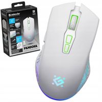 biała myszka bezprzewodowa gamingowa dla dzieci PANDORA