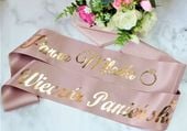 szarfa panna młoda rose gold wieczór panieński [61h]