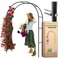 Pergola ogrodowa metalowa łuk na róże kwiaty podpora 240cm trejaż ogrodowy