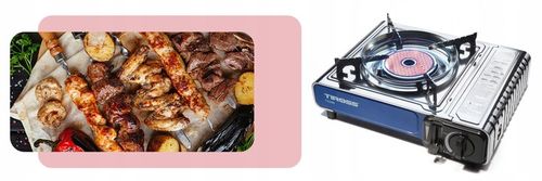 KUCHENKA TURYSTYCZNA TIROSS TS-266 SREBRNA 1650 W + 4 x BUTLE GAZOWE TS700 na Arena.pl