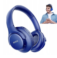 Słuchawki Bezprzewodowe Bluetooth Nauszne Kvidio HiFi Niebieskie