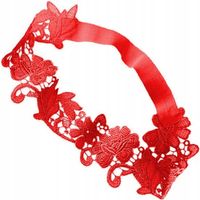 CZERWONA PODWIĄZKA studniówka, podwiązki Z KORONKI WYJĄTKOWA HAND MADE