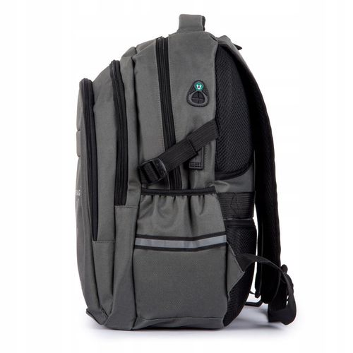 Plecak TORNISTER szkolny młodzieżowy DUŻY czarny 24L Klasy 1-8 Odblaski na Arena.pl