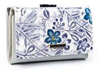 portfel damski skóra+pu pn23-fl-bl-purple