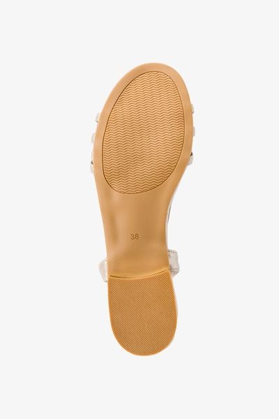 SANDAŁY DAMSKIE NA NISKIM OBCASIE SKÓRZANA WKŁADKA KOMFORTOWE BEŻOWE r 40 zdjęcie 10