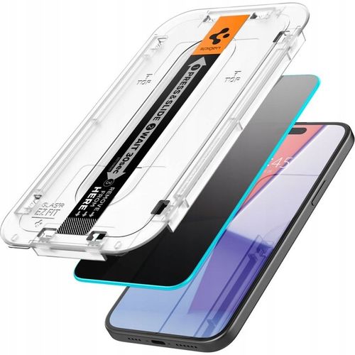 Szkło hartowane do iPhone 15 Pro Max, Spigen Glas.tR Privacy, prywatyzujące na Arena.pl
