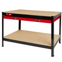 Stół roboczy warsztatowy narzędziowy szuflada metalowy 100kg MDF Holzmann