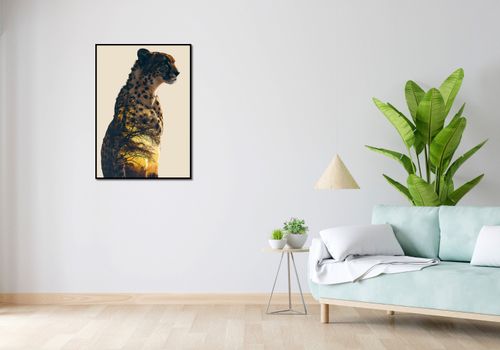 Plakat 64x90cm Gepard Duch Sawanny na Arena.pl