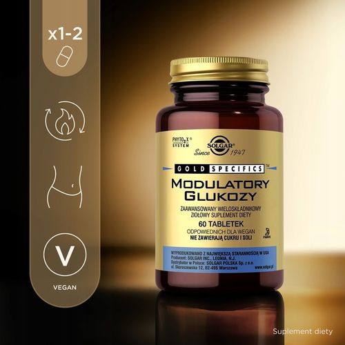 Suplement diety Solgar MODULATORY GLUKOZY w tabletkach 60 tabletek na Arena.pl