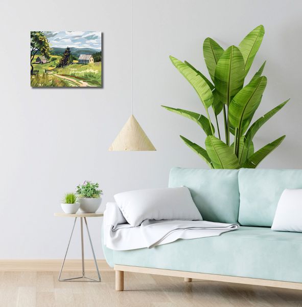 Obraz 40x30cm Bujna Wieś zdjęcie 2
