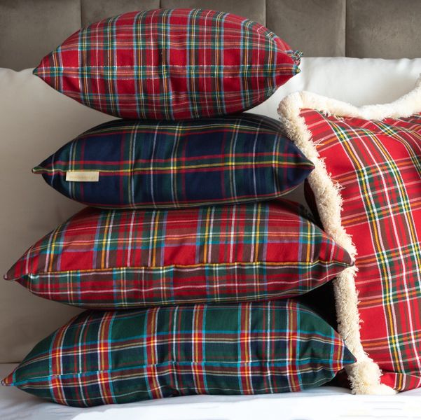 Poszewka Świąteczna Zielona krata Poduszka 40x60cm zdjęcie 6