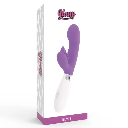 glossy elvi fioletowy masażer krolik 10 trybow silikonowy 12cm na Arena.pl