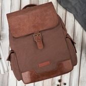 plecak męski brązowy do szkoły a4 na laptopa plecak podróżny