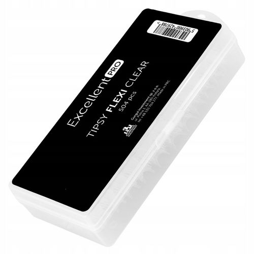 Excellent PRO Tipsy tunelowe pod żel flexi clear 504sztuki na Arena.pl