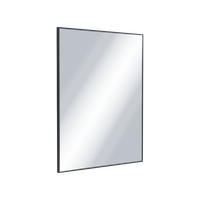 Kuadro lustro łazienkowe 80x60 cm prostokątne, czarny mat