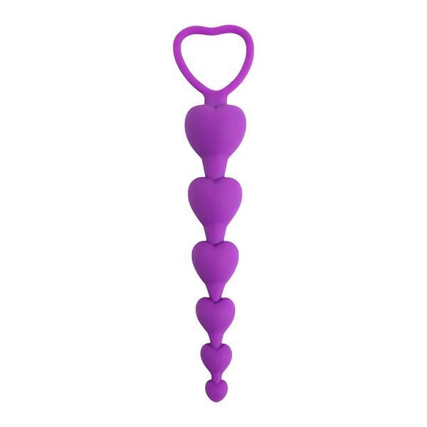 Anal Beads Purple Heart zdjęcie 1
