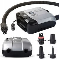 Mocna Pompka Elektryczna z Wyświetlaczem LCD + 5 adapterów do SUP Pontonów