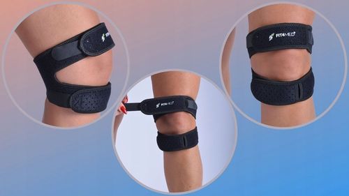 OPASKA STABILIZATOR KOLANA RZEPKI DOBRZE PODTRZYMUJE KOLANO DO BIEGANIA BÓL na Arena.pl