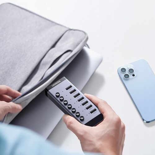 UGREEN HUB USB AKTYWNY ADAPTER ROZDZIELACZ 7w1 USB/ USB C - PD 7x USB A 3.0 na Arena.pl