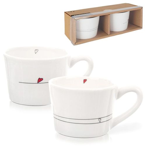 Kubki ceramiczne SERCE 200 ml 2 szt. na Arena.pl