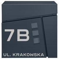 SKRZYNKA POCZTOWA NA LISTY POCZTĘ GAZETY TUBA WIZJER ANTRACYT + NAPIS ADRES