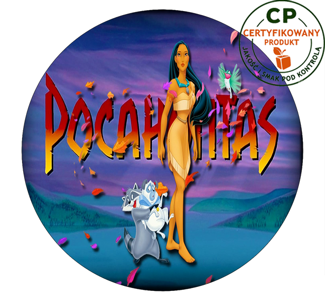 Opłatek na tort Pocahontas zdjęcie 1