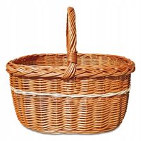 KOSZ WIKLINOWY KOSZYK NA ZAKUPY PIKNIK GRZYBY
