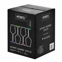 Kolorowe kieliszki do wina Avant-Garde DECO KROSNO 4szt 450ml uniwersalne