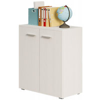 Komoda biała regał szafka z 2 drzwiczkami 3 półki loft 68cm