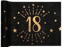 Bieżnik na 18 Urodziny Osiemnastka Czarny 5 m