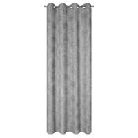 Zasłona na przelotkach ALETA z tkaniny szenilowej 135X250 popielata