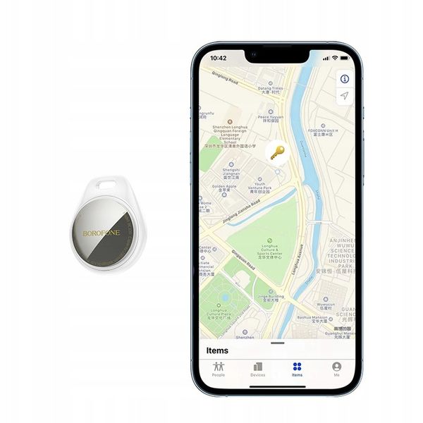 BOROFONE LOKALIZATOR GPS Do APPLE AIR TAG iOS TRACKER BC100 BIAŁY FIND MY zdjęcie 5