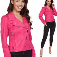 176_ KURTKA RAMONESKA SKÓRZANA ZAMSZOWA _S/36