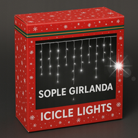 SOPLE LED KURTYNA flash BIAŁE ZIMNE 10M 200szt HURT Lampki Choinkowe HURT