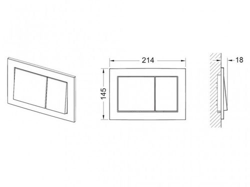 Przycisk spłukujący do WC Tece Base biały połysk 9240700 na Arena.pl