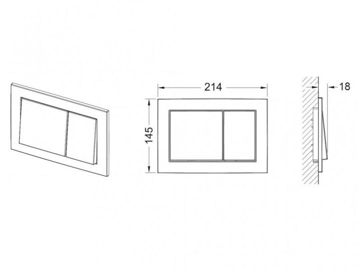 Przycisk spłukujący do WC Tece Base biały połysk 9240700 zdjęcie 9