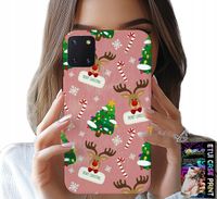 ETUI DO SAMSUNG GALAXY A81 - ŚWIĄTECZNE RENIFERY CHOINKI LASKA WZORY