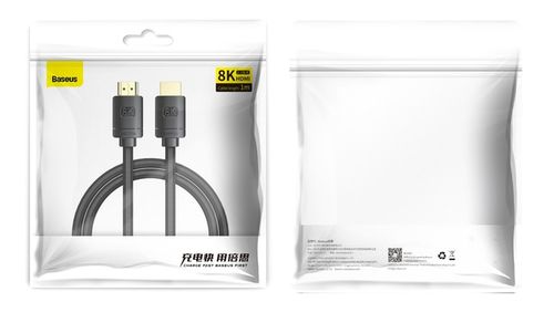 MOCNY KABEL PRZEWÓD BASEUS HDMI do HDMI 2.1 8K 60Hz UHD 3D 48GB eARC na Arena.pl