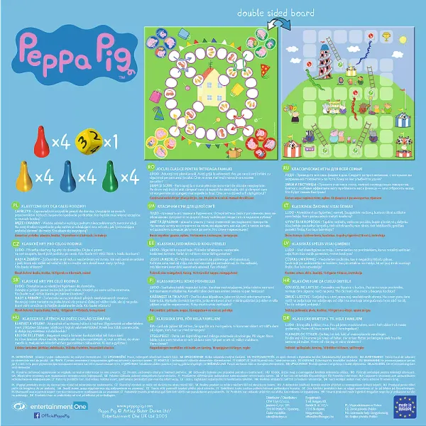 Świnka Peppa. 2w1 Chinczyk/Węże i drabiny zdjęcie 2