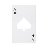 Otwieracz do butelek 5,5 x 8,5 cm do sublimacji - biały Poker