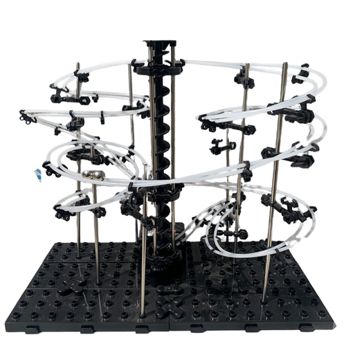 Zestaw Kosmiczny Tor Kulkowy Kulodrom Winda Puzzle Klocki 3D Montessori XXL na Arena.pl