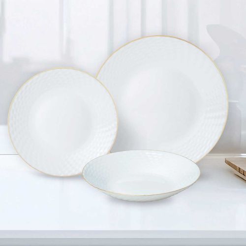 komplet obiadowy opal dla 6 osób 18 elem. kinghoff kh-1876 na Arena.pl