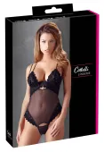 cottelli collection body siateczkowe z kryształem 75b/s czarny
