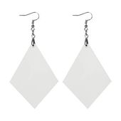 Kolczyki z MDF-u do sublimacji - duży diament