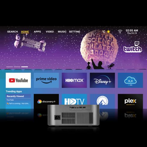 Projektor LED FullHD smart TV LCD Android 2/32GB Wifi Bluetooth V-LED100 na Arena.pl