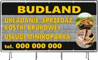 BANER REKLAMOWY 130x80 cm duży wybór UKŁADANIE SPRZEDAŻ KOSTKI BRUKOWEJ