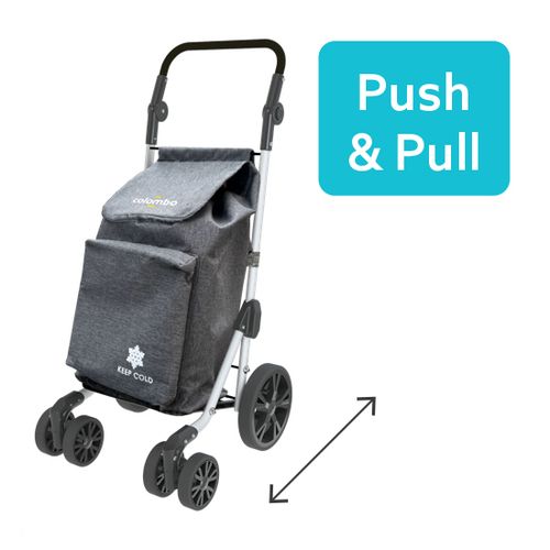 Wózek na zakupy Colombo 4 KOŁOWY PCHANY termiczny na Arena.pl