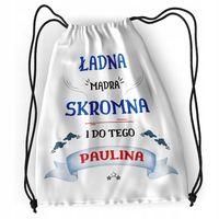 Plecak Dla Pauliny Sportowy Szkolny Worek Torba Z Nadrukiem Ze Zdjęciem